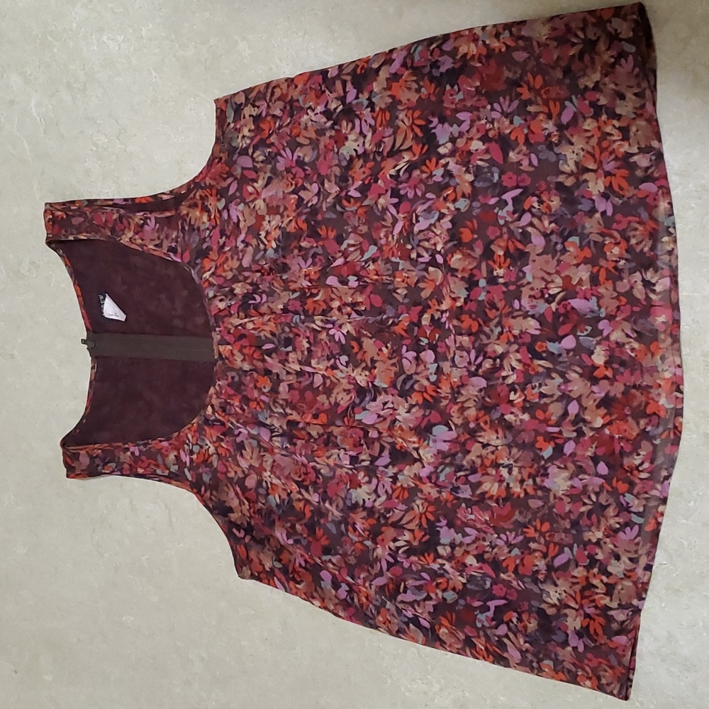 jewel-tone J Crew silk trapeze blouse, M
